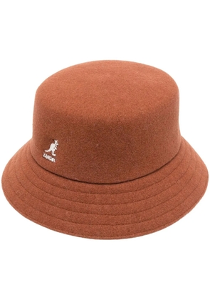Kangol Lahinch logo-embroidered bucket hat - Brown