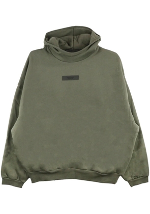 FEAR OF GOD ESSENTIALS logo-appliqué cotton-blend hoodie - Green