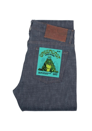 Naked and Famous Weird Guy Greencast Stretch Selvedge jeans - Blue