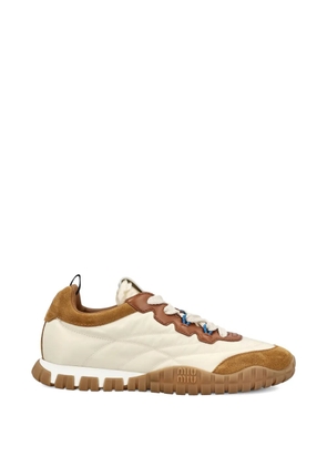 Miu Miu Tyre panelled sneakers - Neutrals