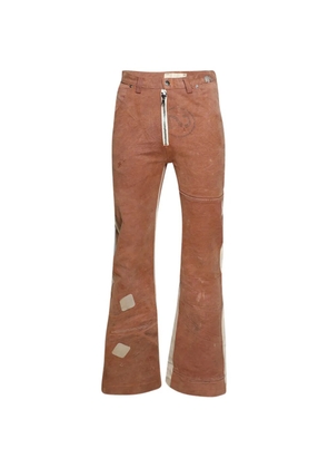 SEKRIT Western flared jeans - Brown