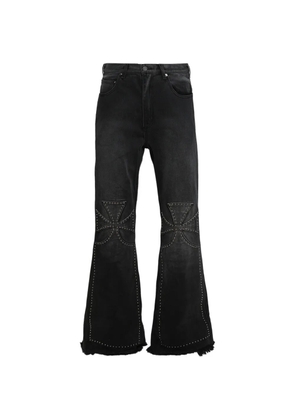 SEKRIT Chopper studded carpenter jeans - Black