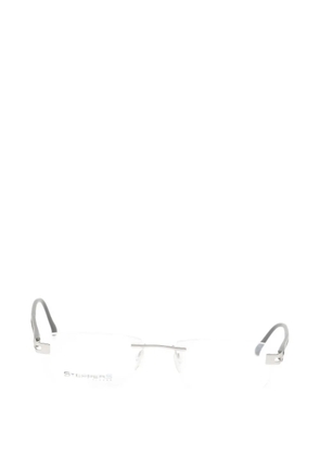 STEPPER EYEWEAR rimless rectangle-frame glasses - Grey