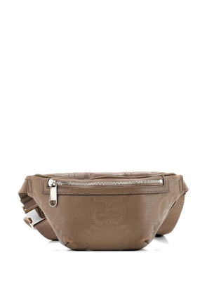 Gucci Pre-Owned Jumbo GG Embossed Leather Small belt bag - Brown