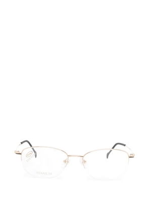 STEPPER EYEWEAR geometric-frame glasses - Gold