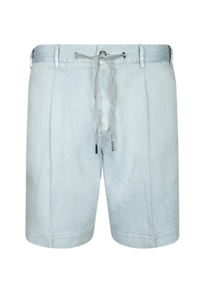 Dell'oglio pleated drawstring shorts - Blue
