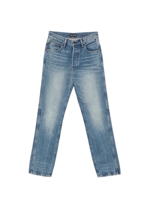 TOM FORD logo-patch jeans - Blue