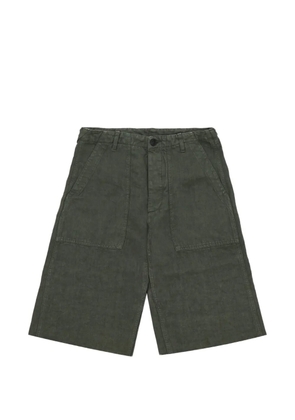 Fortela Simone raw-edge shorts - Green