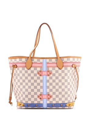 Louis Vuitton Pre-Owned Neverfull NM Tote Limited Edition Damier Summer Trunks MM shoulder bag - White