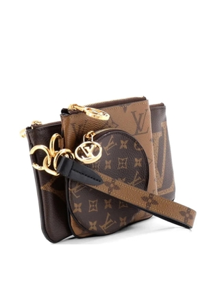 Louis Vuitton Pre-Owned Trio Pouch Set Reverse Monogram Giant clutch bag - Brown