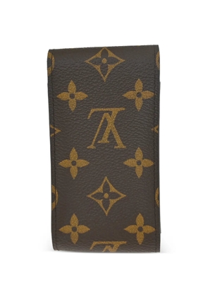 Louis Vuitton Pre-Owned 2015 Etui monogram-pattern cigarette case - Brown