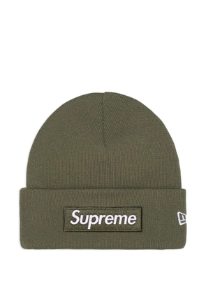 Supreme box-logo beanie hat - Green