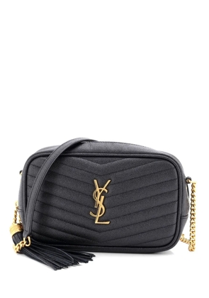 Saint Laurent Pre-Owned Lou Camera Bag Matelasse Chevron Leather Mini crossbody bag - Black