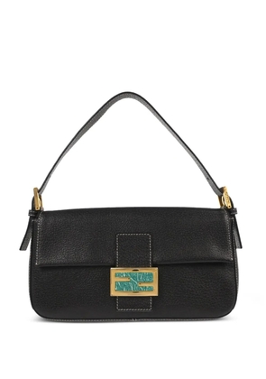 Fendi Pre-Owned 2001 FF-logo leather handbag - Black