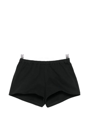 LII elasticated-waistband shorts - Black
