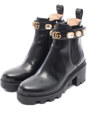 Gucci Pre-Owned 2010s 55mm GG Marmont leather Chelsea boots - Black