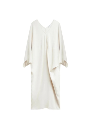 The Frankie Shop draped V-neck midi dress - White