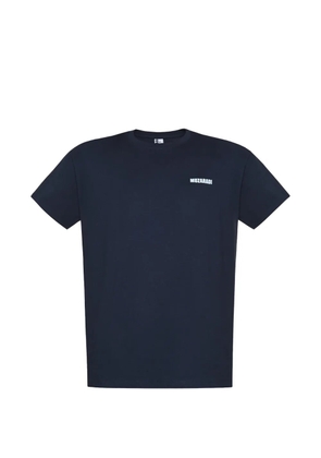 MUZARADI logo-print graphic-back T-shirt - Blue