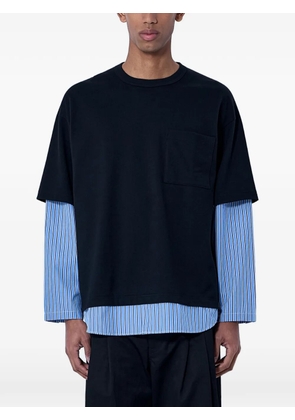 Comme des Garçons Homme layered-hem patch-pocket T-shirt - Black