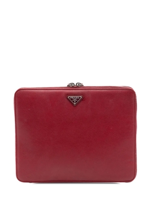 Prada Pre-Owned 2000-2013 Saffiano Zip Around iPad Case clutch bag - Red