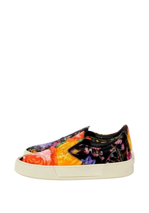 Balenciaga floral-print slip-on sneakers - Black
