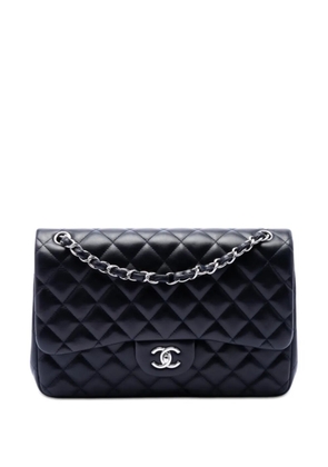 CHANEL Pre-Owned 2012 Jumbo Classic Lambskin Double Flap shoulder bag - Blue