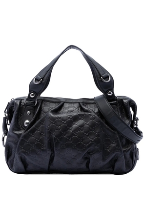 Gucci Pre-Owned 2016-2026 Guccissima Icon Bit satchel - Black