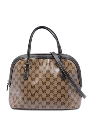 Gucci Pre-Owned 2016-2026 Medium GG Crystal Dome satchel - Brown