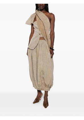 Uma Wang Kaeen one-shoulder waistcoat - Brown