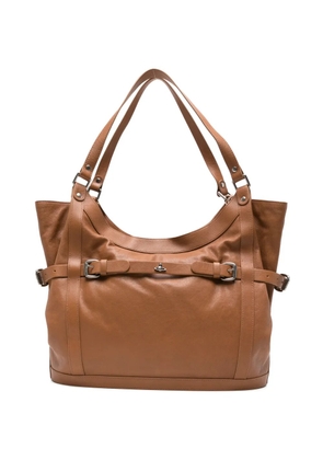 Vivienne Westwood large Frankie tote bag - Brown