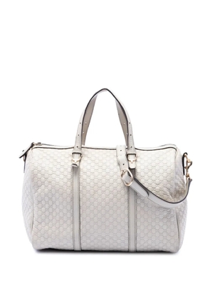Gucci Pre-Owned 2016-2026 Microguccissima Nice Boston Bag satchel - White