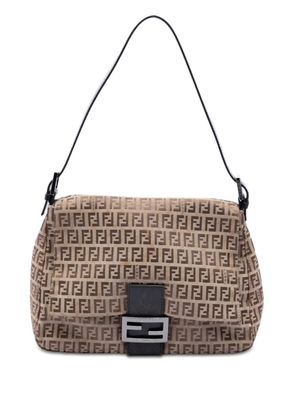 Fendi Pre-Owned 2000-2010 Zucchino Canvas Mamma Forever shoulder bag - Brown