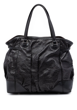 Gucci Pre-Owned 2016-2025 Embossed Leather Horsebit Full Moon tote bag - Brown