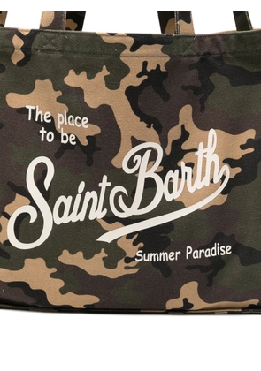 MC2 Saint Barth Essential camouflage-print tote bag - Green