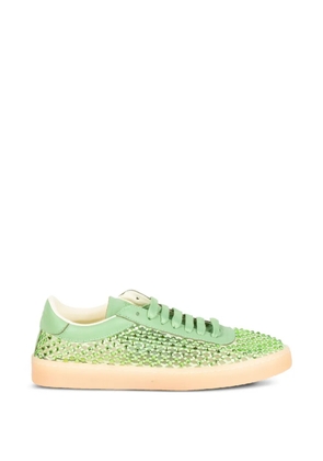 BACK 70 Smart Strass embellished leather sneakers - Green