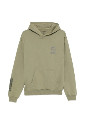 GEORGE. graphic-print hoodie - Green