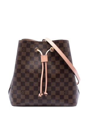 Louis Vuitton Pre-Owned 2019 Damier Ebene Neonoe MM bucket bag - Brown