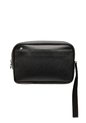 Louis Vuitton Pre-Owned 2003 Taiga Pochette Kaluga clutch bag - Black