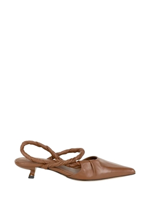 JVAM twisted-strap pointed-toe pumps - Brown