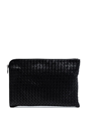 Bottega Veneta Pre-Owned 2012-2026 Large Nappa Intrecciato Zip Pouch clutch bag - Blue
