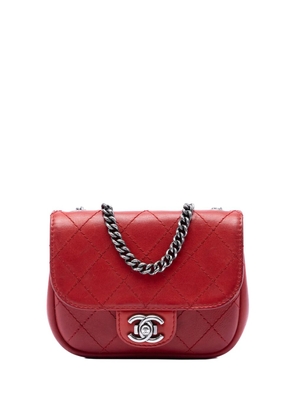 CHANEL Pre-Owned 2014-2015 Paris Dallas Goatskin Wild Stitch Flap crossbody bag - Red