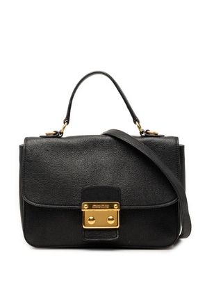 Miu Miu Pre-Owned 2010-2026 Goatskin Madras Flap satchel - Black