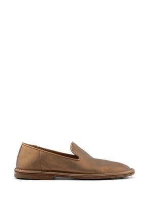 Buttero Ercole metallic-leather slippers - Gold