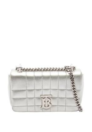 Burberry Pre-Owned 2018-2023 Small Quilted Metallic Lambskin Lola crossbody bag - Silver
