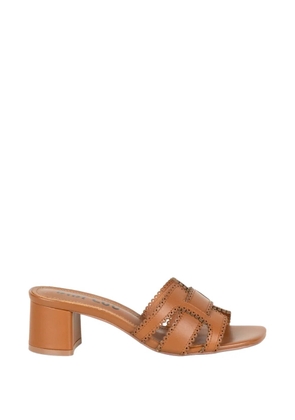 Bibi Lou Holly scalloped cut-out sandals - Neutrals