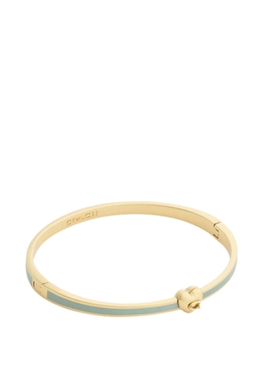 Coach heart-motif enamel bangle - Gold