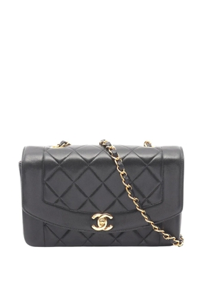 CHANEL Pre-Owned 1991-1994 Small Lambskin Diana Flap crossbody bag - Black