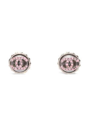 CHANEL Pre-Owned 1986-1988 interlocking-CC earrings - Silver