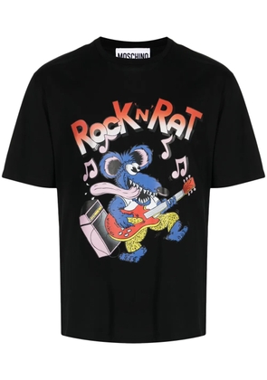 Moschino graphic-print organic cotton T-shirt - Black