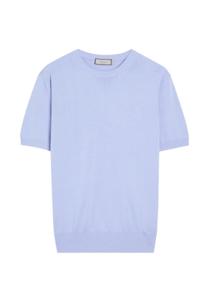 Canali crew-neck short-sleeve T-shirt - Purple